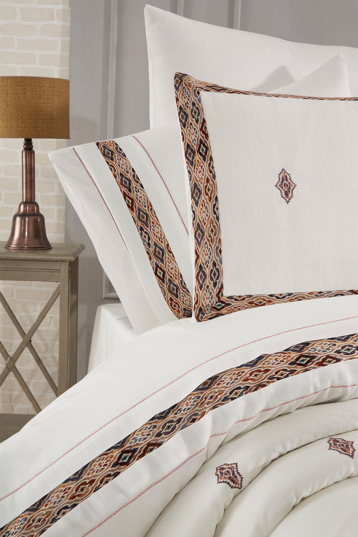 Arden Ethnic Patterned Double 9-Piece Duvet Cover + Quilt Set