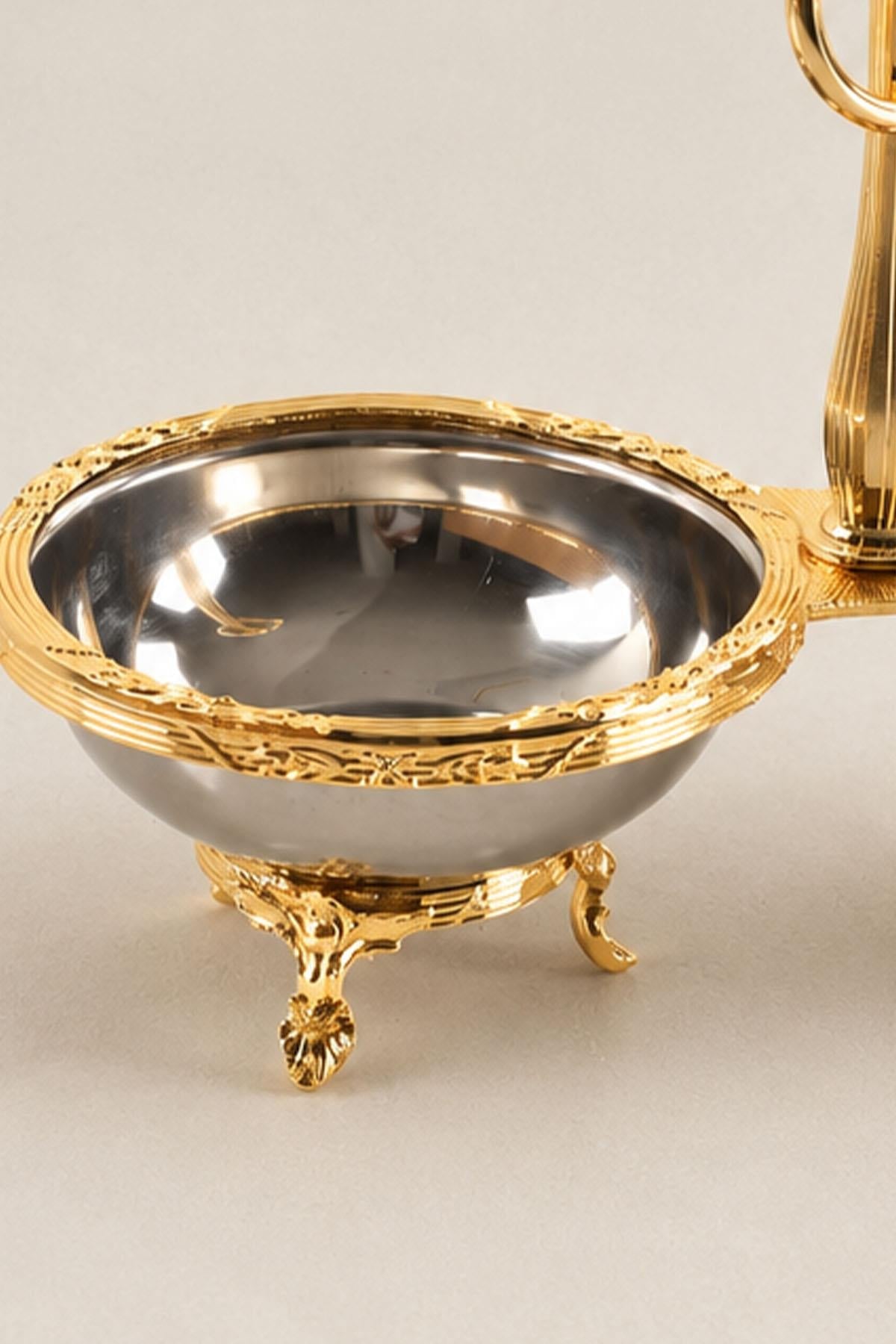 Kessa Gold Detailed 2-Piece Snack Bowl