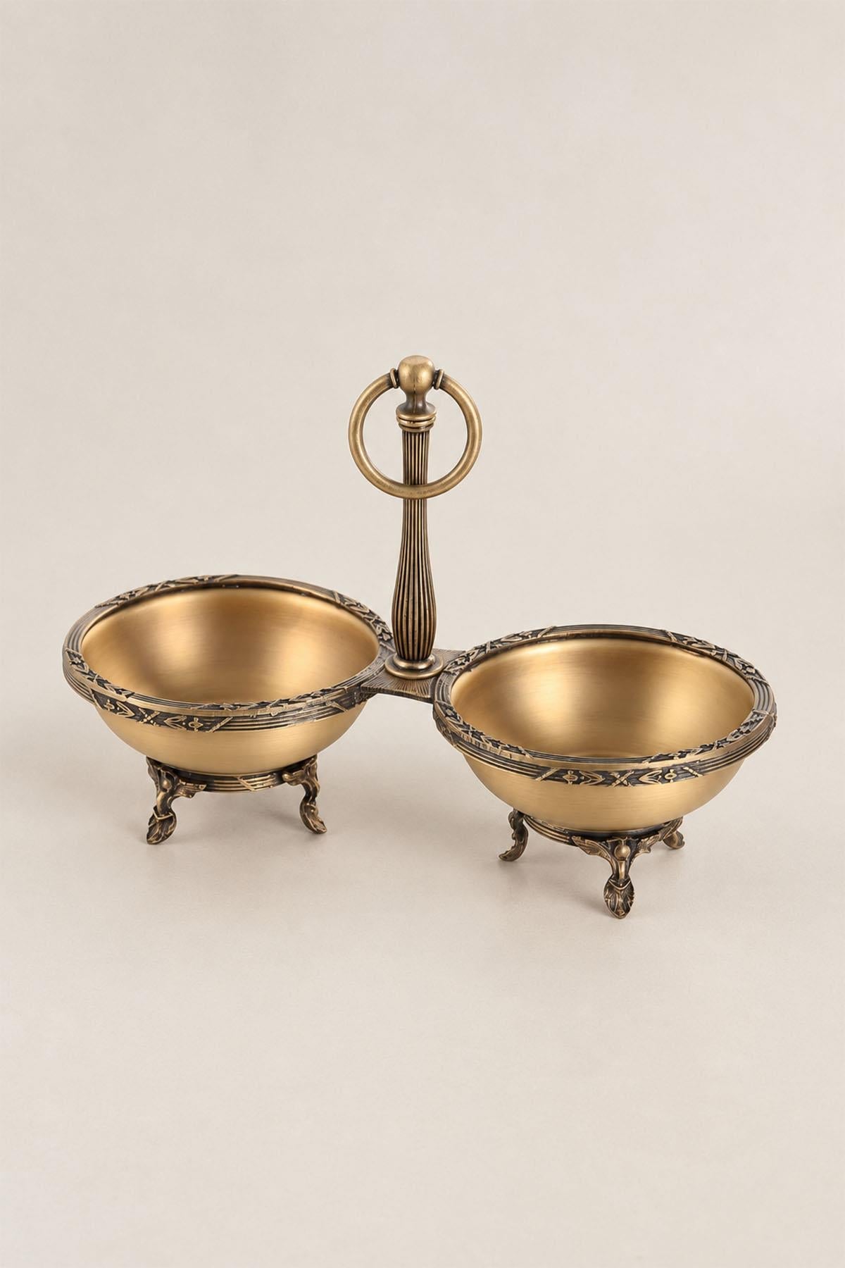 Kessa Antique Detailed 2-Piece Snack Bowl