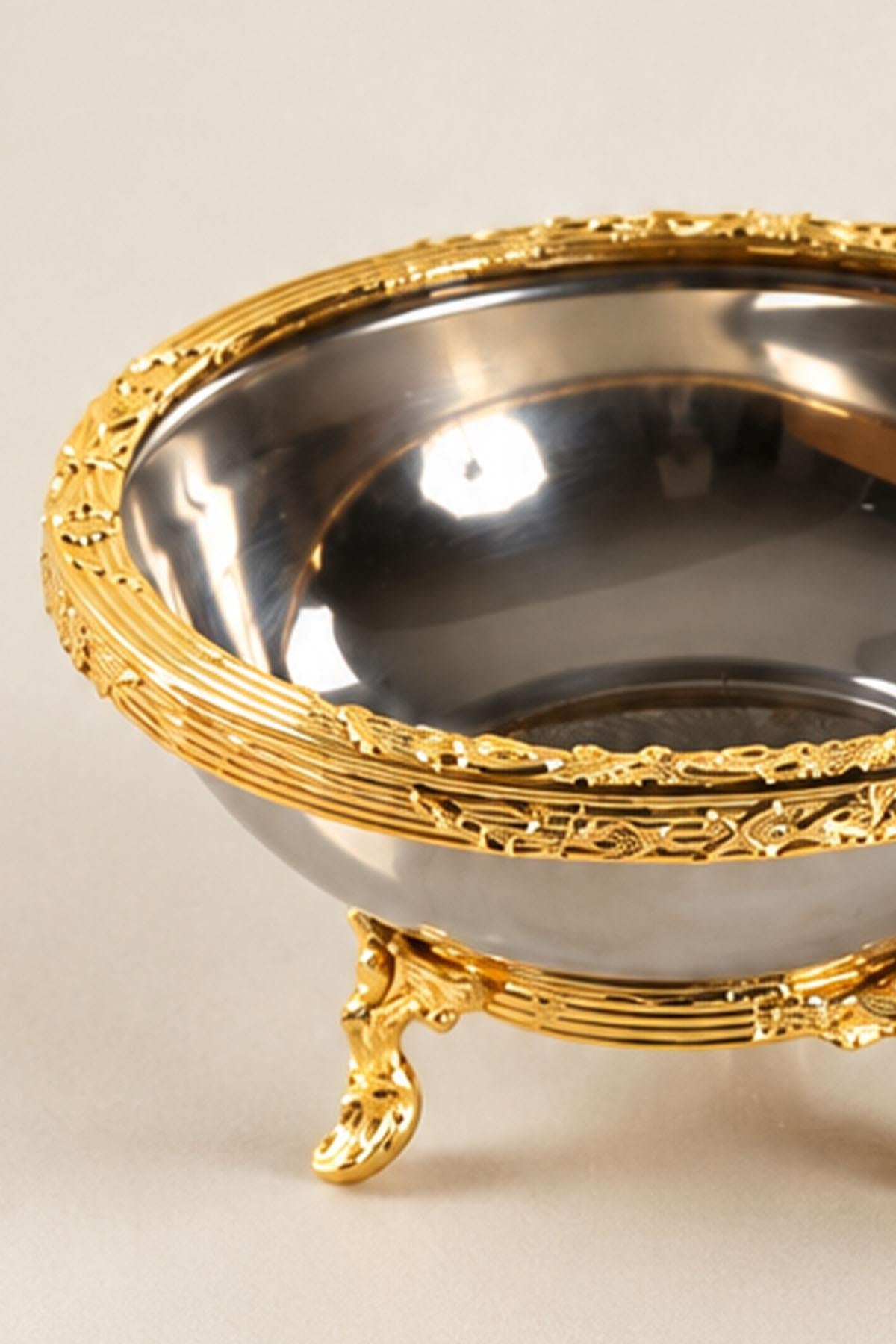 Kessa Gold Detailed Serving Bowl (14 cm)