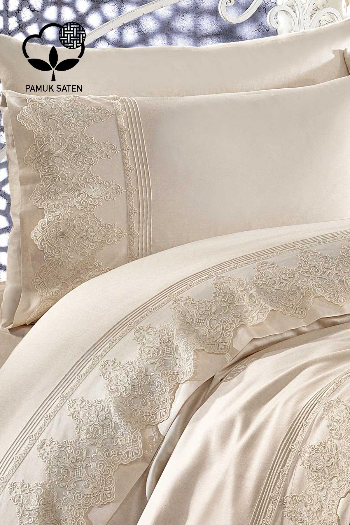 Marissa Ruffled and Jacquard Cotton Sateen Pique Duvet Cover Set - Nazik Home - Value for My Home!