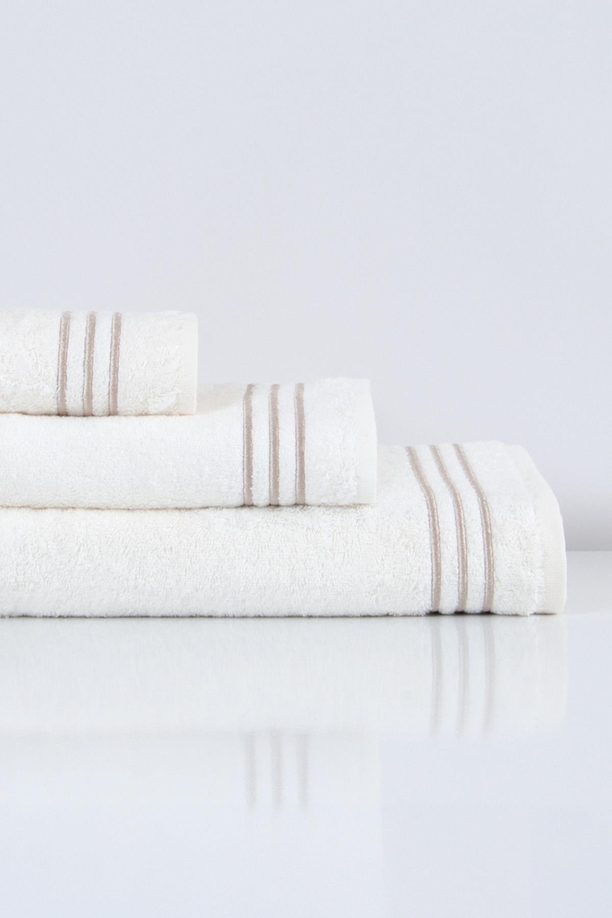Zen Line Embroidered Hand Towel (30 x 50 cm) - Nazik Home - Value for My Home!