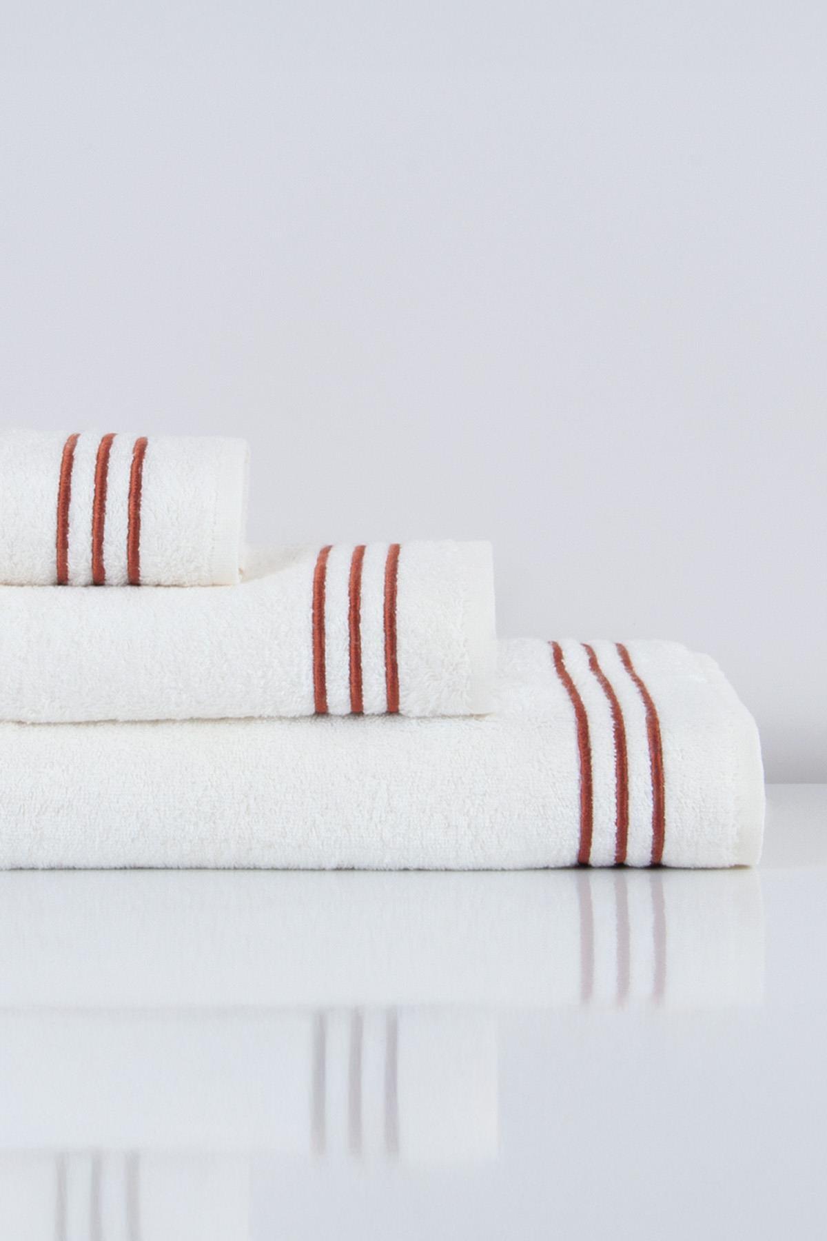 Zen Line Embroidered Hand Towel (30 x 50 cm) - Nazik Home - Value for My Home!