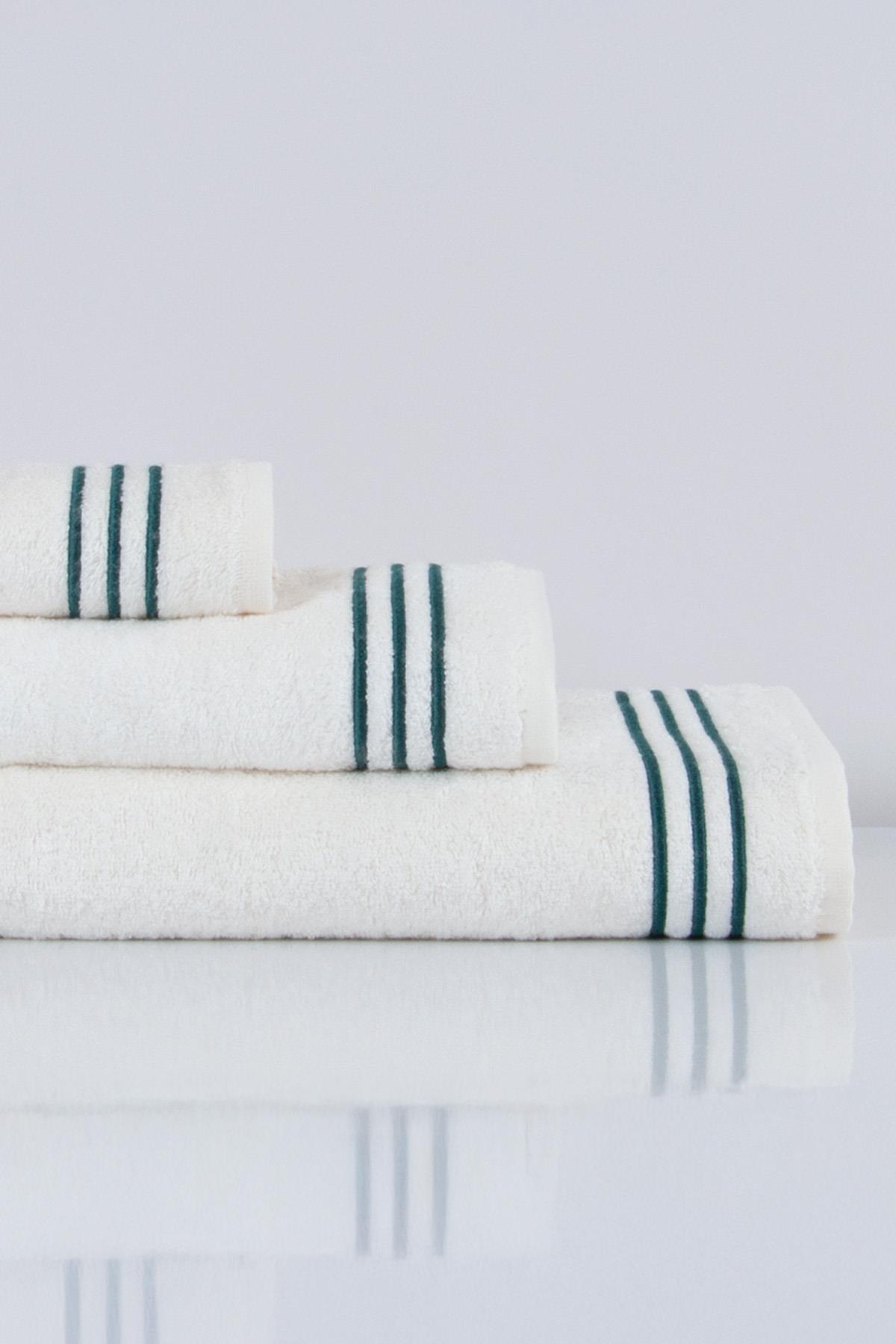 Zen Line Embroidered Hand Towel (30 x 50 cm) - Nazik Home - Value for My Home!