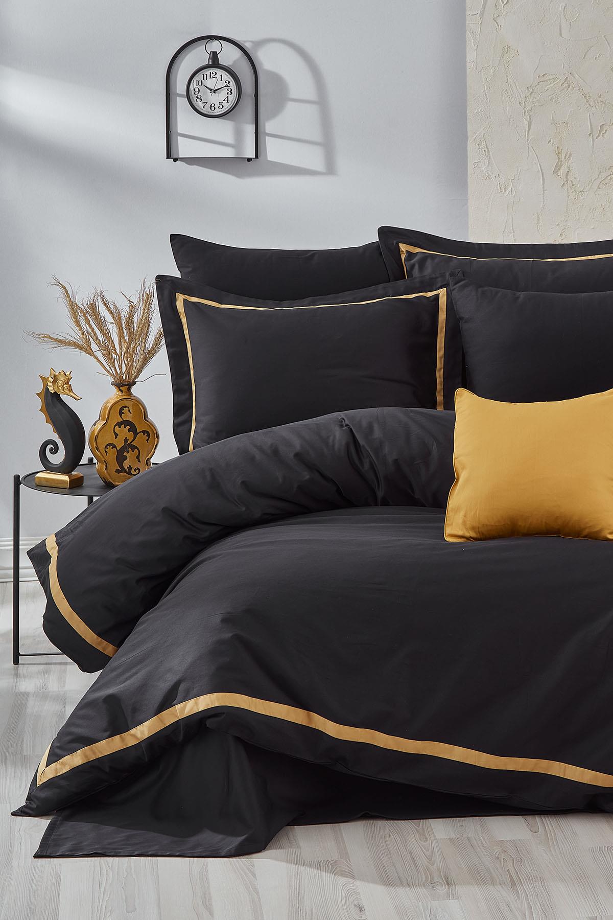 Carisma Piped Cotton Sateen King Size 7-Piece Duvet Cover Set