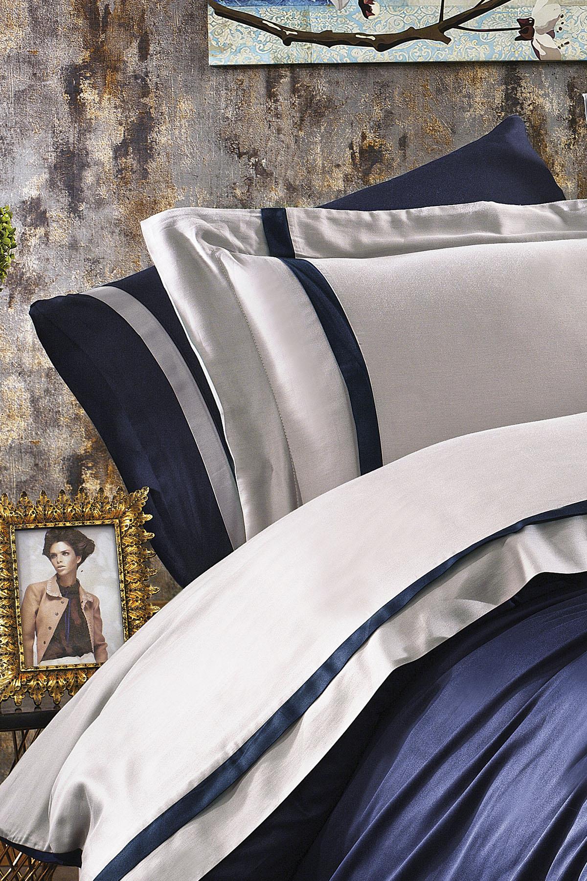 Elite 100% Cotton Satin Double 6-Piece Duvet Cover Set