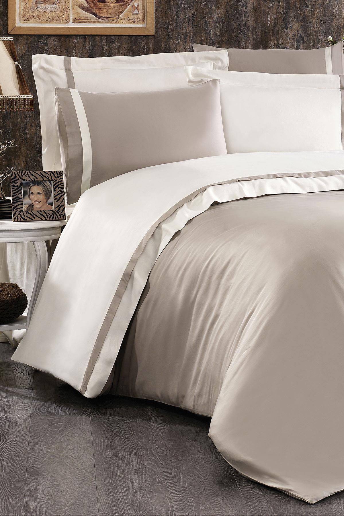 Elite 100% Cotton Satin Double 6-Piece Duvet Cover Set
