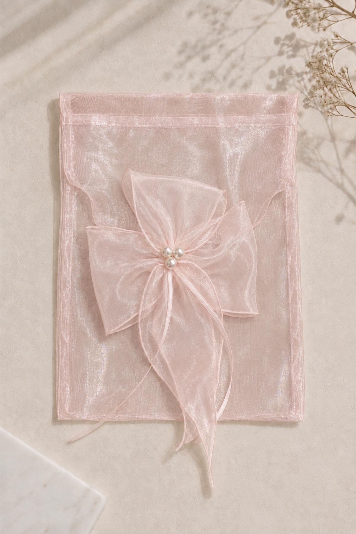 Pearl Flower Detailed Gift Bag