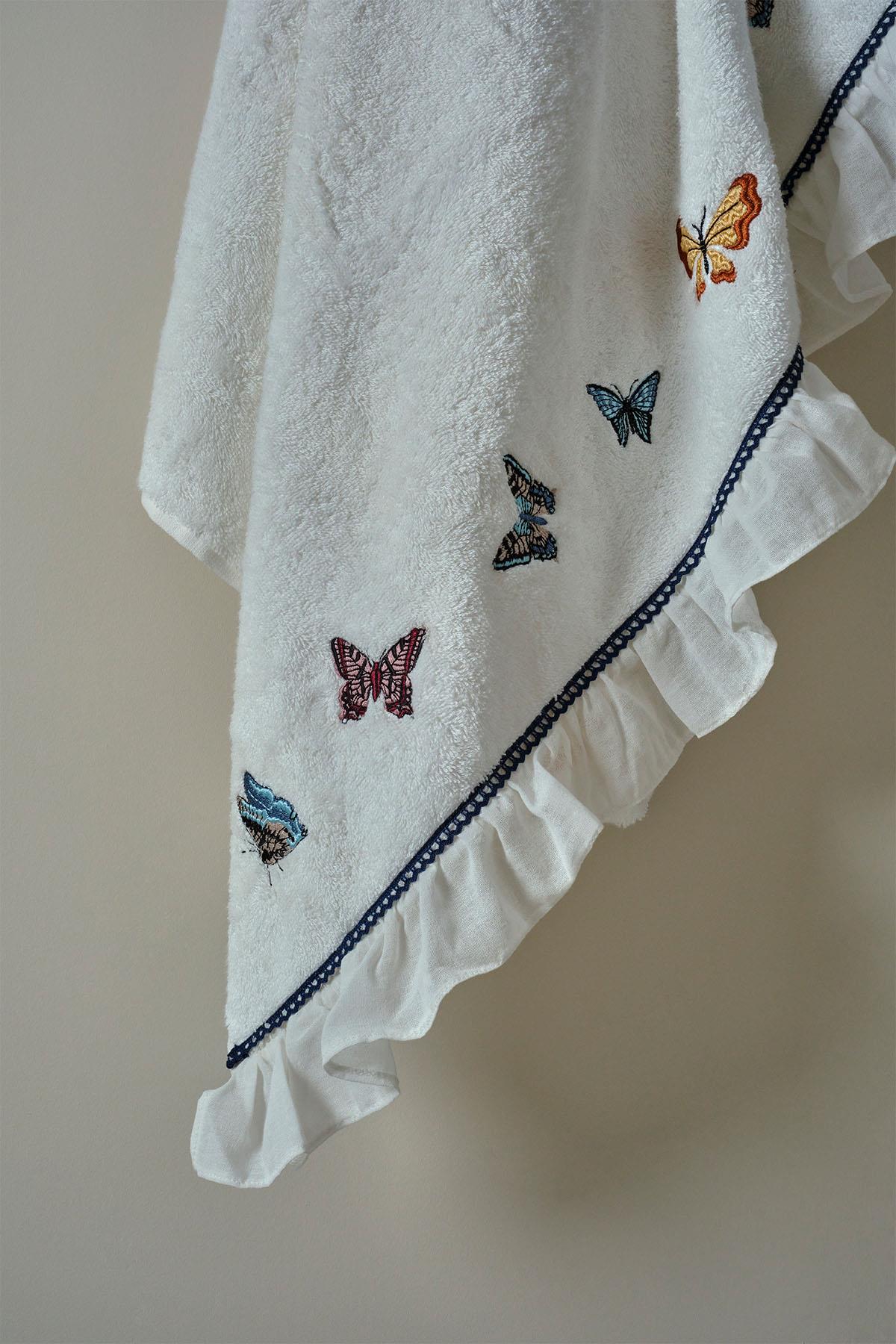 Laura Butterfly Embroidered Body Towel (90 x 150 cm)