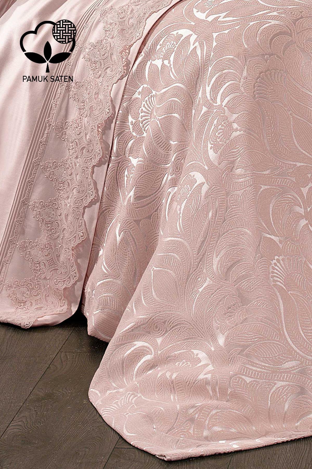 Marissa Ruffled and Jacquard Cotton Sateen Pique Duvet Cover Set - Nazik Home - Value for My Home!