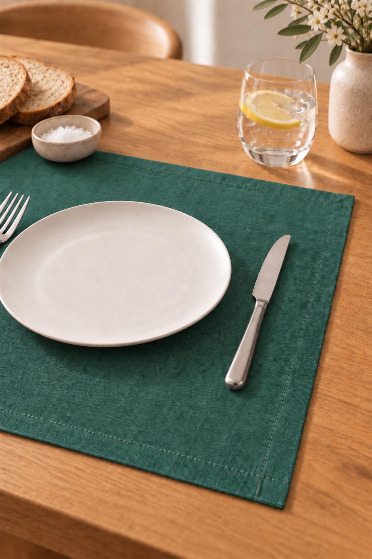 Sun Flat Stain-Resistant, Easy-to-Use Placemat Set of 4 (35 x 45 cm)