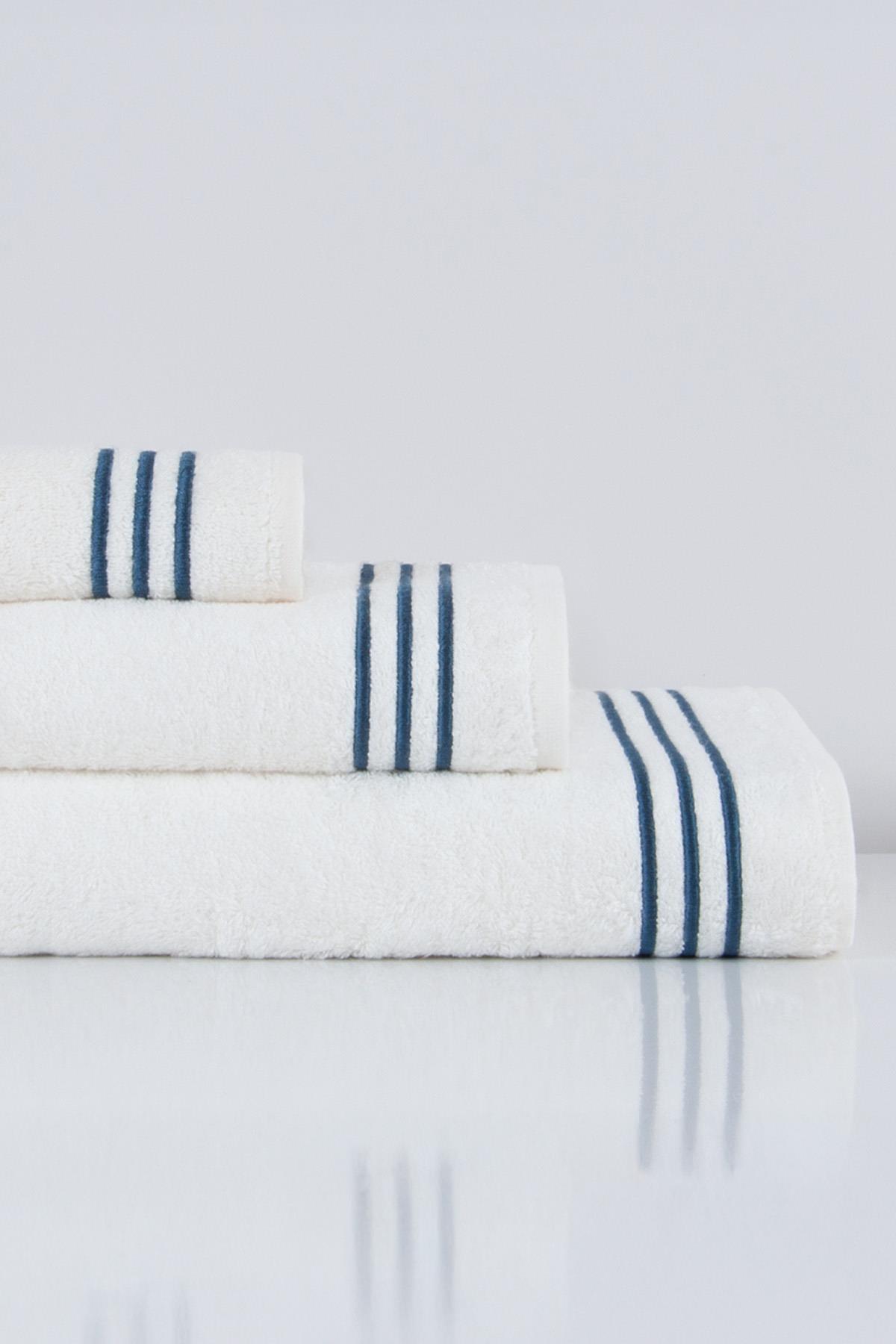 Zen Line Embroidered Hand Towel (30 x 50 cm) - Nazik Home - Value for My Home!